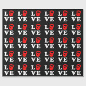 愛Kettlebell -のための ラッピングペーパー (フラット)