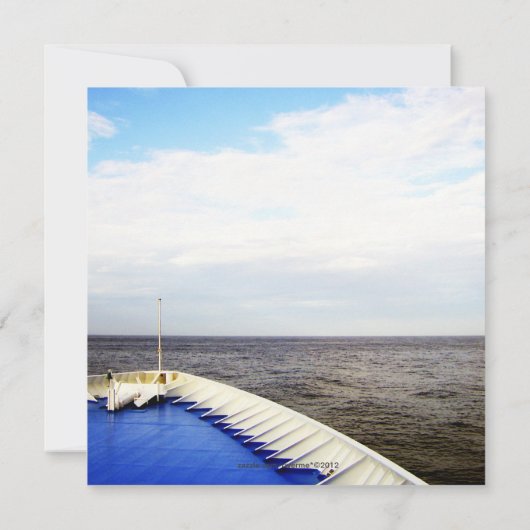 愛l遊航船の旅行または行先の結婚式 セーブザデート (裏面)