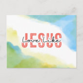 愛Likeイエス・キリスト教引用文聖句 ポストカード (正面)