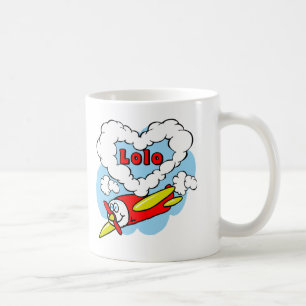 愛Loloは飛行機をからかいます コーヒーマグカップ