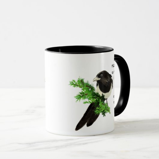 愛MAGPIESそんなに多くの私おもしろい引用文マグ マグカップ (正面右)