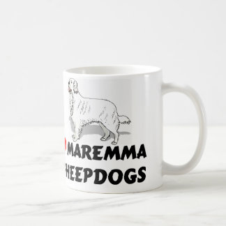 愛Maremmaの牧羊犬のマグ コーヒーマグカップ
