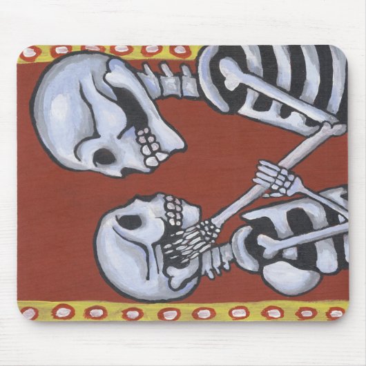 愛mousepadのdia de los muertosの骨組 マウスパッド (正面)