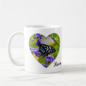 愛Mum蝶コーヒーマグ コーヒーマグカップ (左)