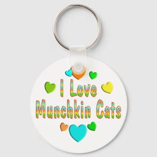 愛Munchkin猫 キーホルダー