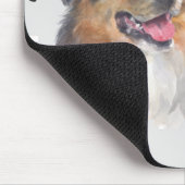 愛My Australian Shepherd Dog Pawprint Mouse Pa マウスパッド (コーナー)