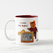 愛My Babciかわいいベアーポリッシュ祖母 ツートーンマグカップ (左)