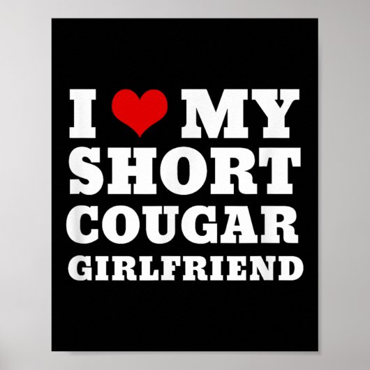愛My Short CougarガールフレンドIハートMy Cougar ポスター (正面)