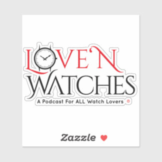 愛'N時計ViNyl 4" x 4"ビニールステッカー シール