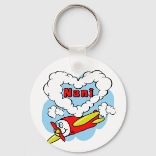 愛Naniは飛行機をからかいます キーホルダー