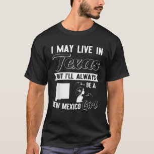 愛NM TX Just a Girl be a New Mexico Girl おもしろい Tシャツ