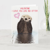 愛No Otter Valentine's Day カード (正面)