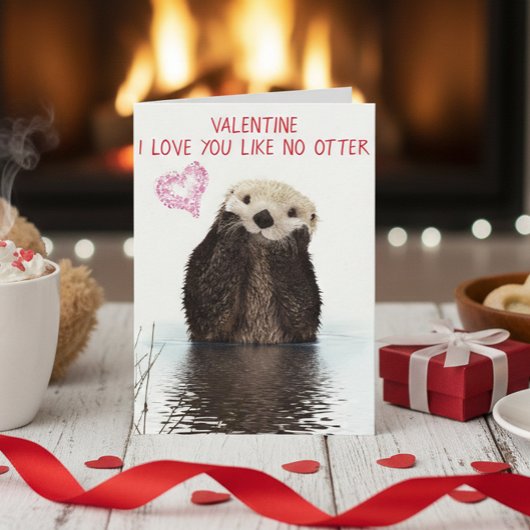 愛No Otter Valentine's Day カード