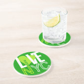 愛NYCはNYCのコースターの緑5に住んでいます コースター (側面)