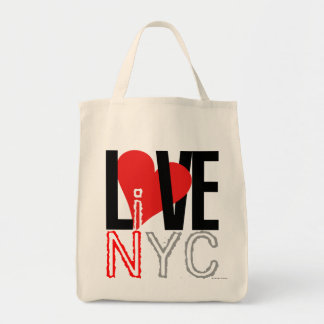 愛NYCはNYCのバッグの赤に住んでいます トートバッグ
