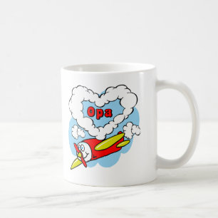 愛Opaは飛行機をからかいます コーヒーマグカップ