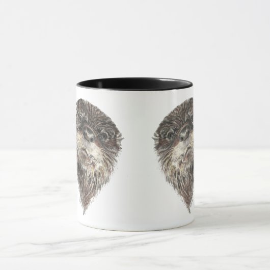 愛OTTERS非常に多くの私のおもしろい引用文マグ マグカップ (中央)