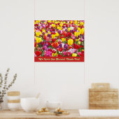 愛Ourナースポスタープリントありがとうナース ポスター (キッチン)