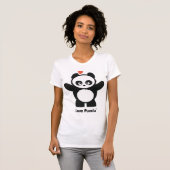 愛Panda®によって破壊される女性服装 Tシャツ (正面フル)