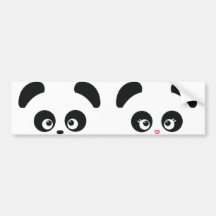 愛Panda®のバンパーステッカー バンパーステッカー