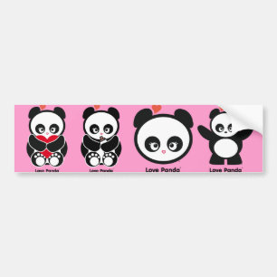愛Panda®のバンパーステッカー バンパーステッカー
