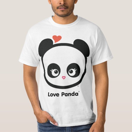 愛Panda®の価値人の服装 Tシャツ (正面)