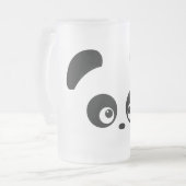 愛Panda®の曇らされたガラスのマグ フロストグラスビールジョッキ (正面左)