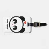 愛Panda®の荷物のラベル ラゲッジタグ (正面横)