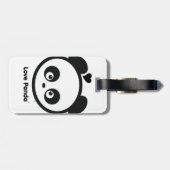 愛Panda®の荷物のラベル ラゲッジタグ (裏面横)