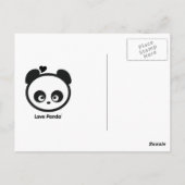 愛Panda®の郵便はがき ポストカード (裏面)