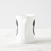 愛Panda®の骨灰磁器のマグ ボーンチャイナマグカップ (裏面)