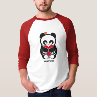 愛Panda®のRaglanの人の服装 Tシャツ