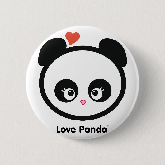 愛Panda®ボタン 缶バッジ (正面)
