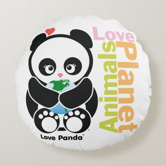 愛Panda® ラウンドクッション (正面)