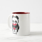 愛Panda® 2の調子のマグ ツートーンマグカップ (正面左)