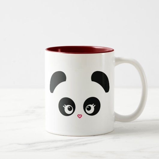 愛Panda® 2の調子のマグ ツートーンマグカップ (右)