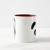 愛Panda® 2の調子のマグ ツートーンマグカップ (中央)