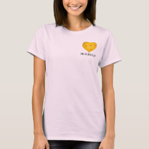 愛PickleballのハートのTシャツ Tシャツ