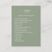 愛QRコードの写真結婚共有をキャプチャ エンクロージャーカード (裏面)