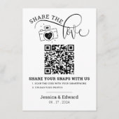 愛Qrコードブラックシックをキャプチャモダン結婚する (正面)