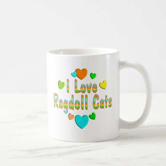 愛Ragdoll猫 コーヒーマグカップ (右)