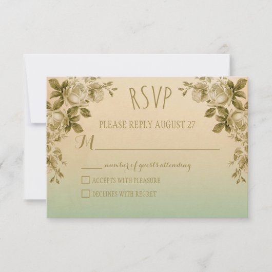 愛RSVPの永久にGC 出欠カード (正面)