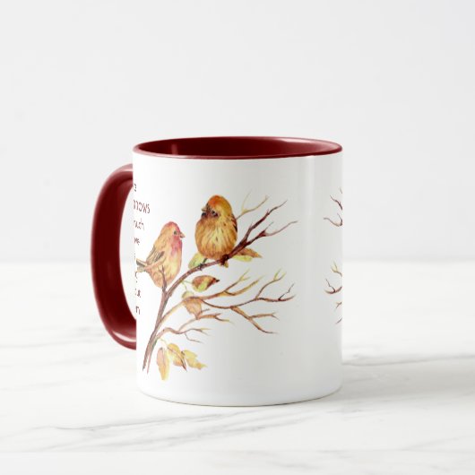 愛SPARROW家族そんなに私のおもしろい引用文マグカップ マグカップ (正面左)