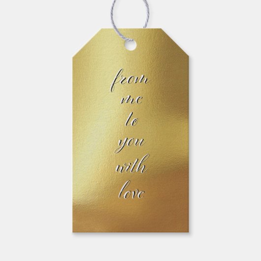 愛sqrbllで私からあなたへ2サイドのギフトラベル ギフトタグ (正面)