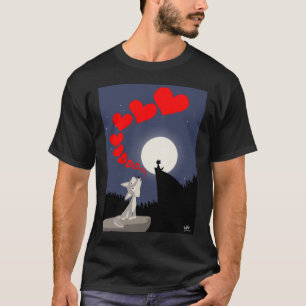 愛Tシャツ(前部のデザイン)の呼出し Tシャツ