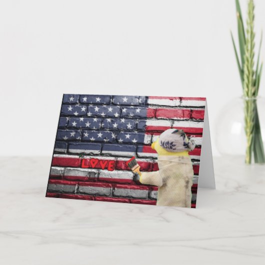 愛USAグラフィティのウォールアート。 カード (正面)