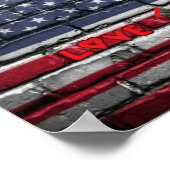 愛USAグラフィティのウォールアート。 ポスター (角)