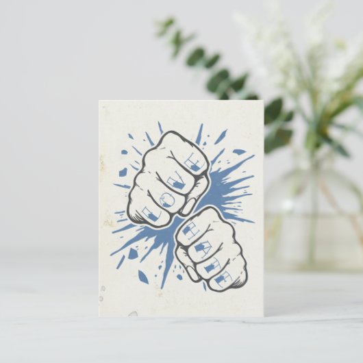 愛vs憎しみ ポストカード (スタンド正面)