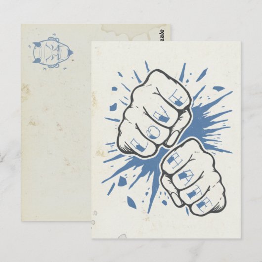 愛vs憎しみ ポストカード (正面/裏面)