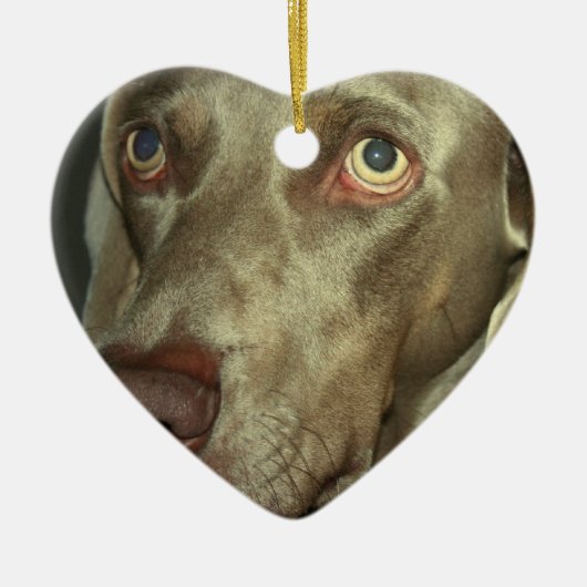 愛Weimaranerのオーナメント セラミックオーナメント (正面)